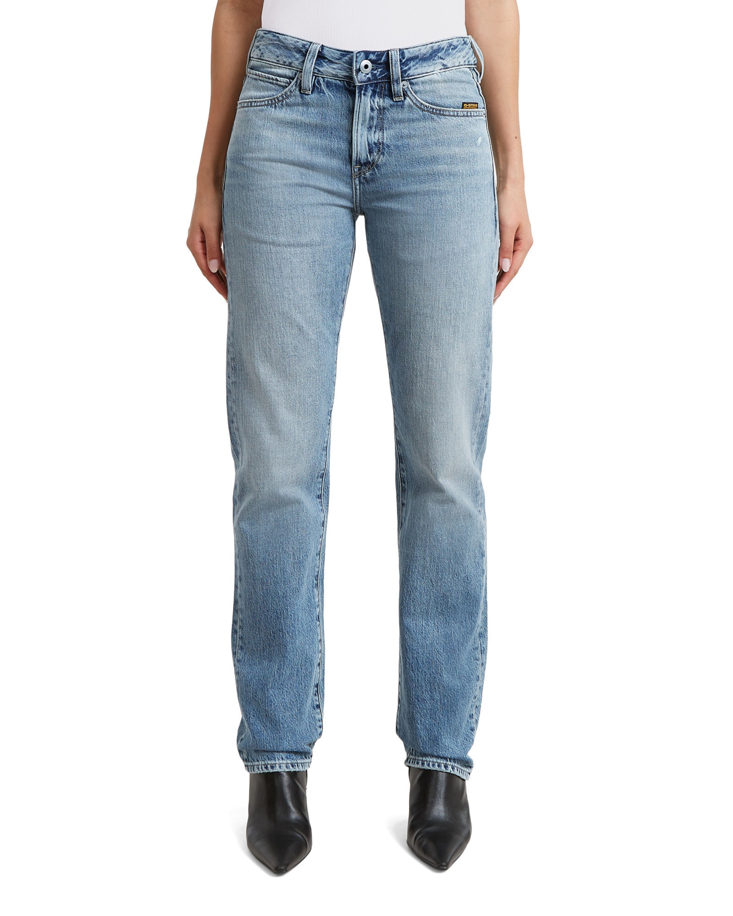 G-STAR Regular Jeans 'G-STAR Slim Straight Jeans' in Blauw: voorkant