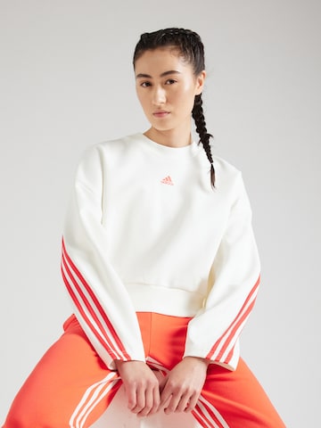 ADIDAS SPORTSWEAR Sports sweatshirt 'Future Icons Three Stripes' in White: front