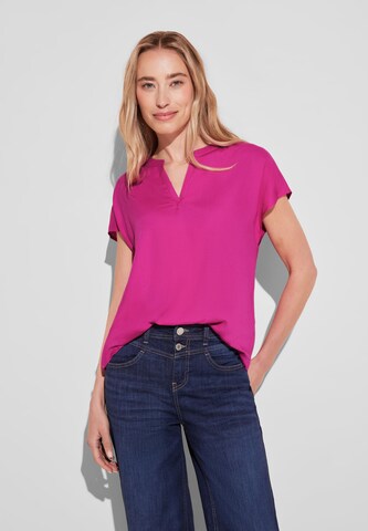 STREET ONE Blouse in Pink: front