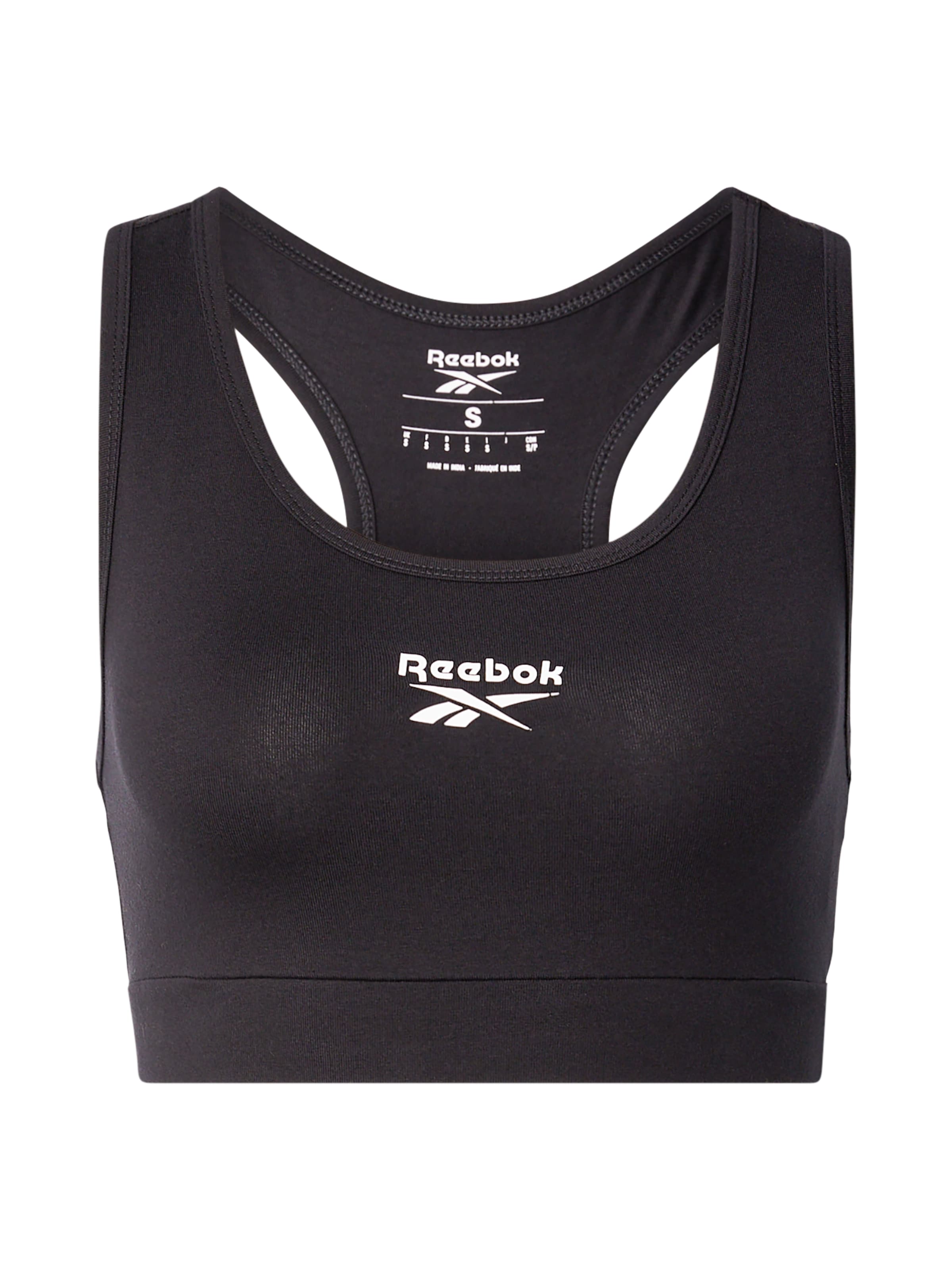 Reebok Športni top | črna barva: sprednja stran