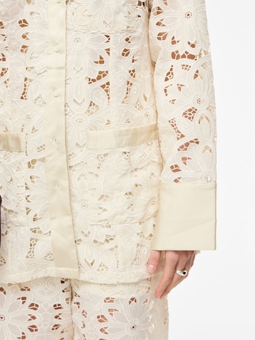 ROUGE EDIT Bluse i beige