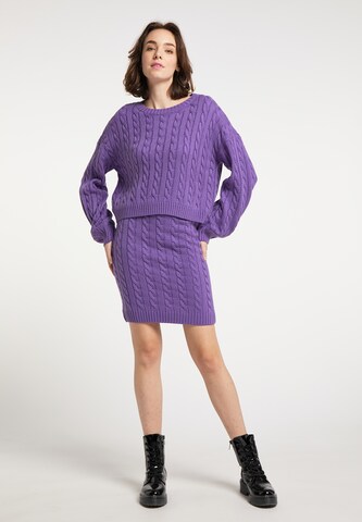 MYMO Strickpullover in Lila