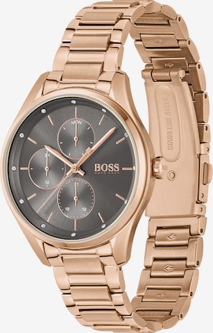 BOSS Black Analog Watch in Gold