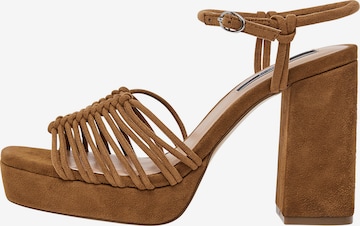 Pepe Jeans Strap Sandals 'Lenny Life' in Brown: front