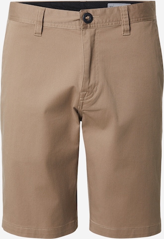 žalia Volcom „Chino“ stiliaus kelnės 'FRCKN MDN': priekis