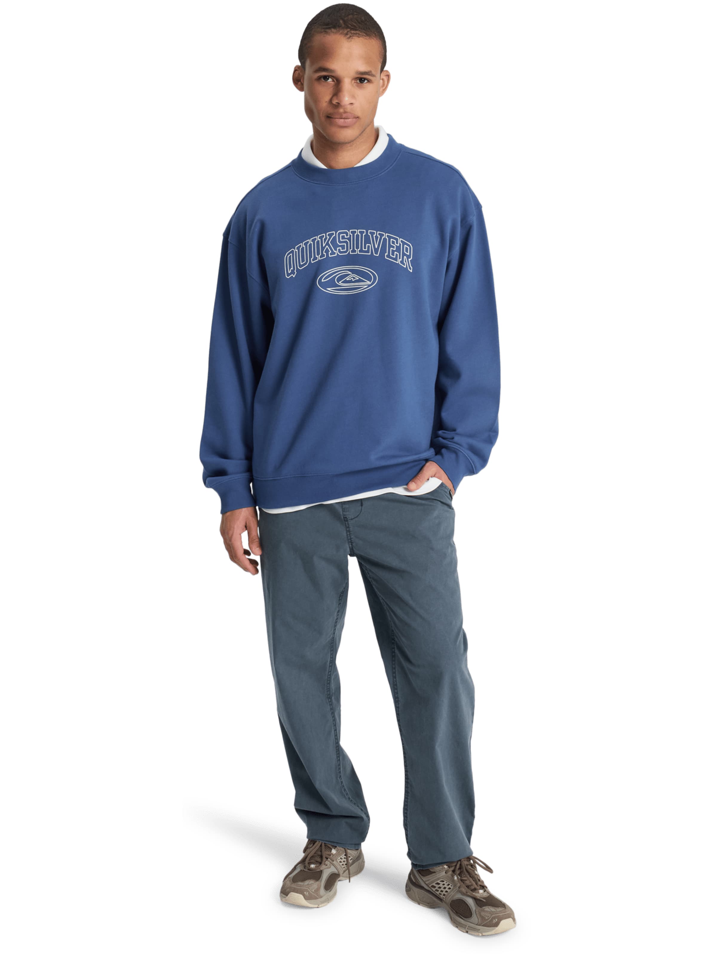 QUIKSILVER Sweatshirt 'New Iconic' in Blau