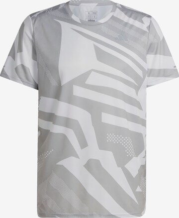 ADIDAS PERFORMANCE Funkční tričko 'Own The Run Seasonal' – šedá: přední strana