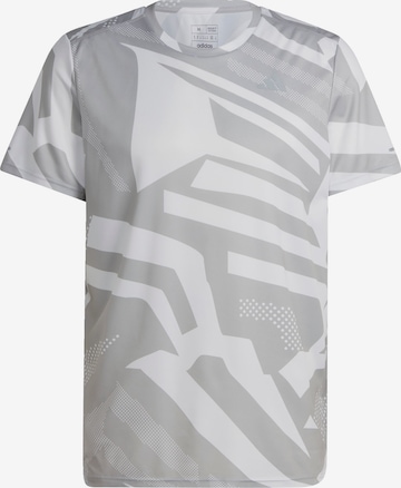 ADIDAS PERFORMANCE Performance Shirt 'Own The Run Seasonal' in Grey: front