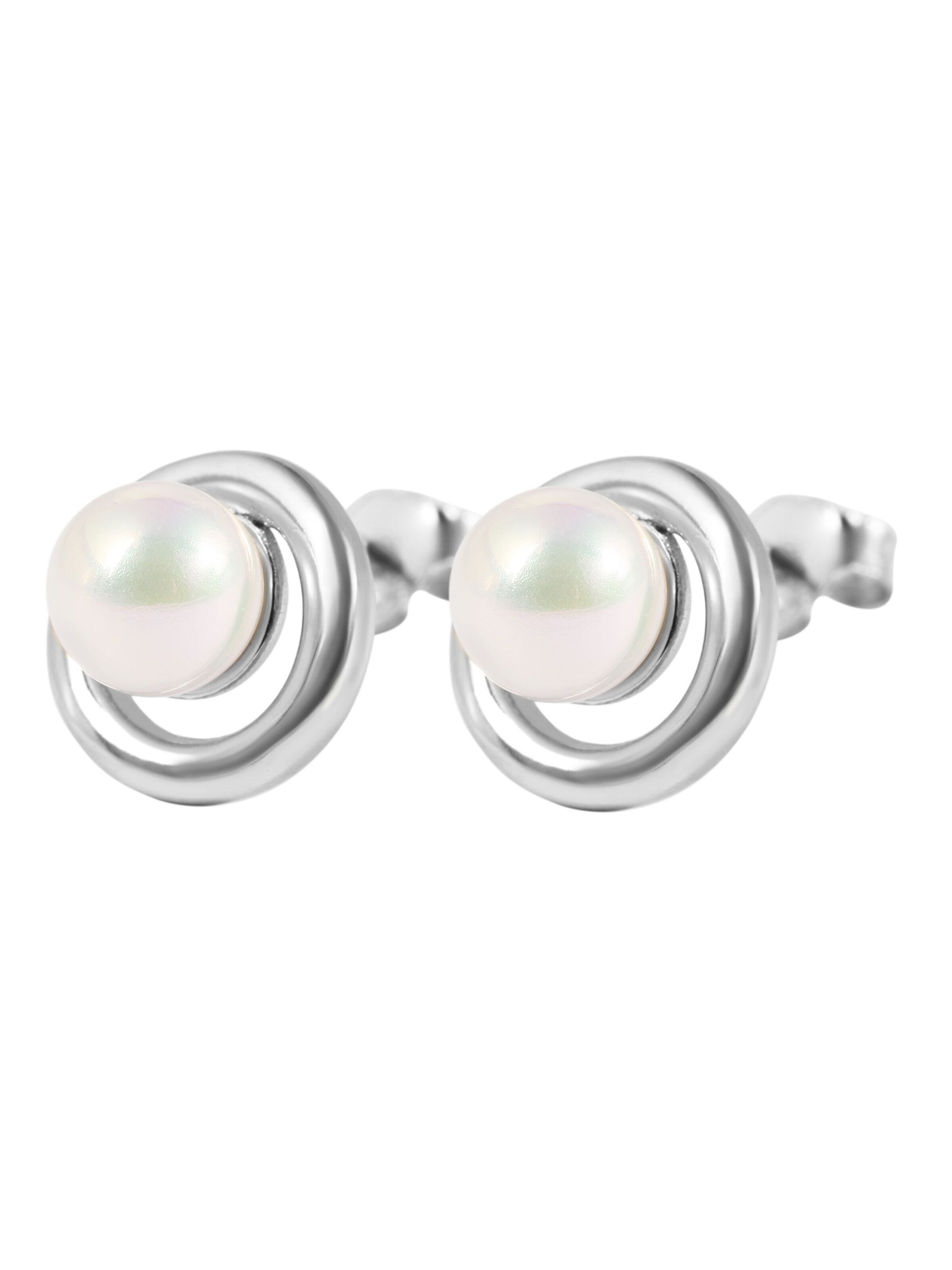 Akzent Earrings '"Pippa" aus 925 Sterlingsilber, rhodiniert, langlebig' in Silver