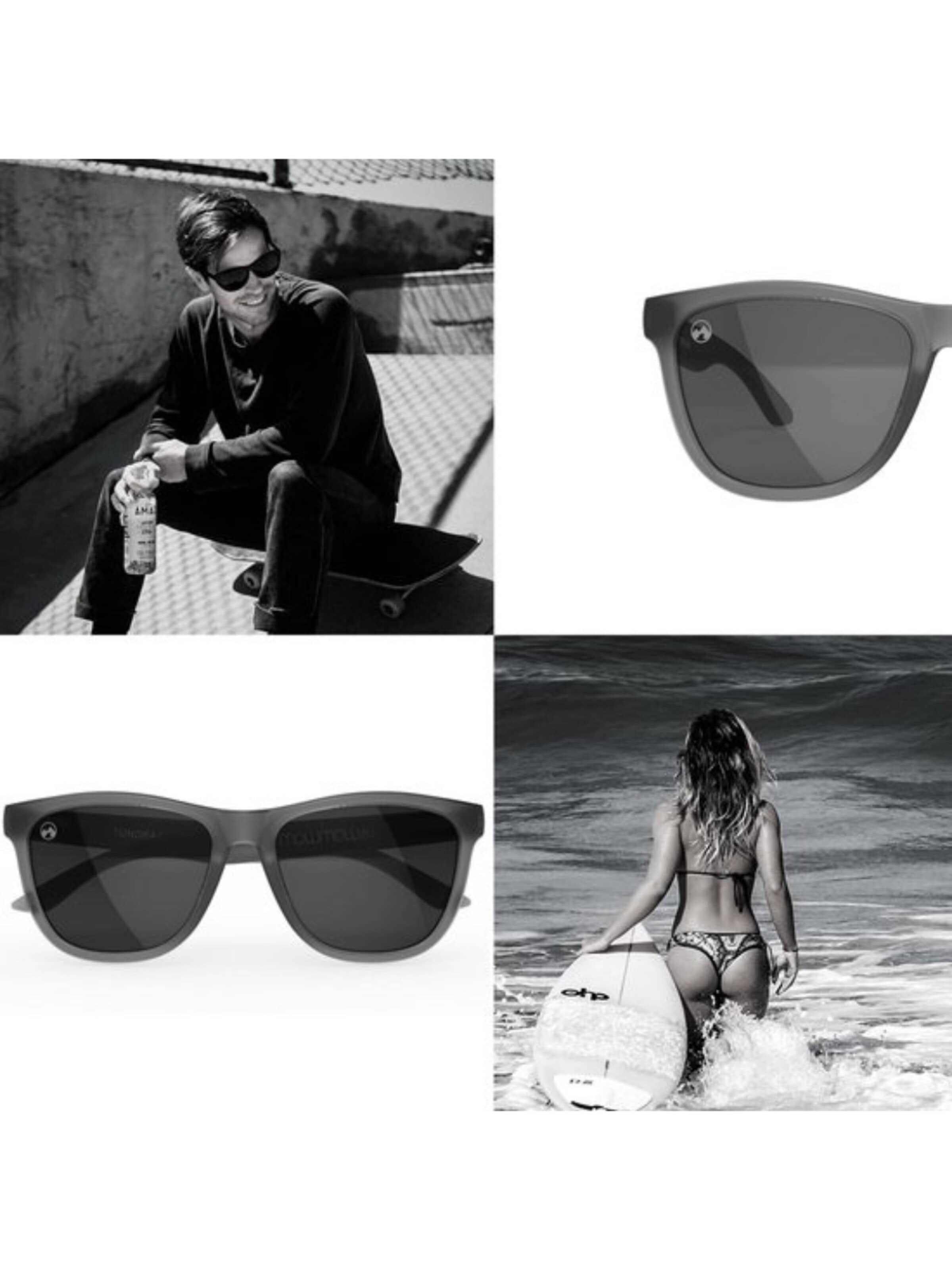 Mowmow Sportsolglasögon 'MowMow Opal LIMITED Sunglasses - Polarized - Men - Women' i grå