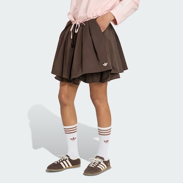 ADIDAS ORIGINALS - Falda en marrón: frente