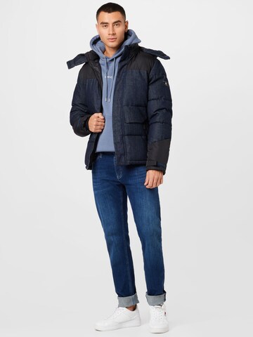 JACK & JONES Winter Jacket 'PACE' in Blue