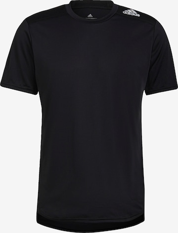 ADIDAS SPORTSWEAR - Camiseta funcional 'Designed 4 Running' en negro: frente