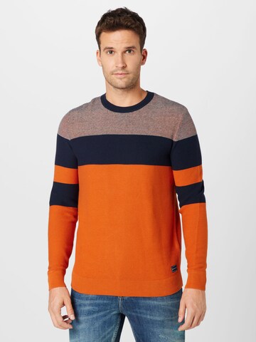 TOM TAILOR Sweater in Orange: front