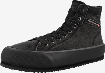 DIESEL Sneakers hoog 'S-Principia' in Zwart: voorkant