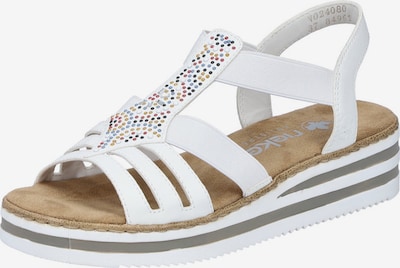 Rieker Sandale in beige / weiß, Produktansicht