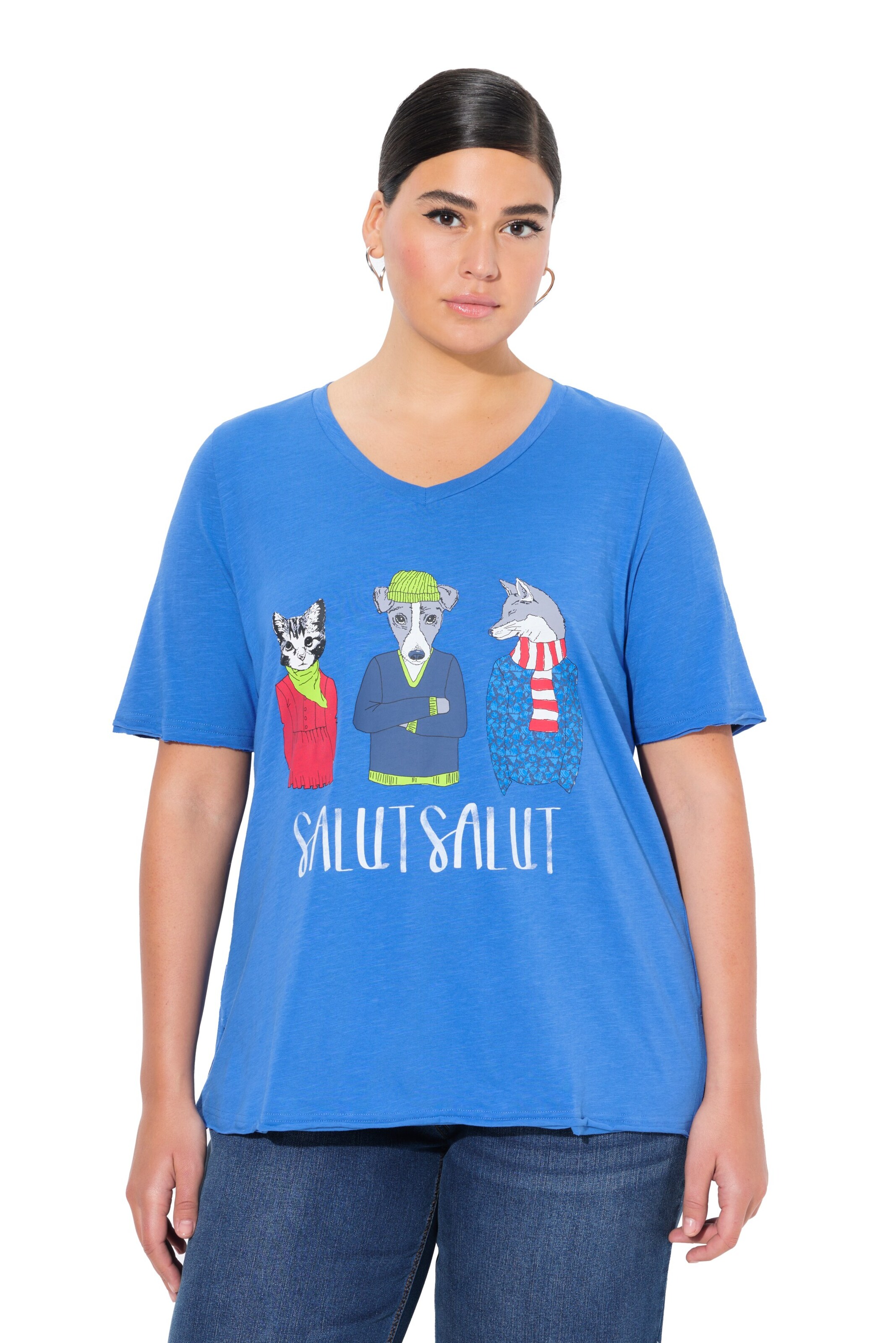 Ulla Popken Shirt in Blue: front