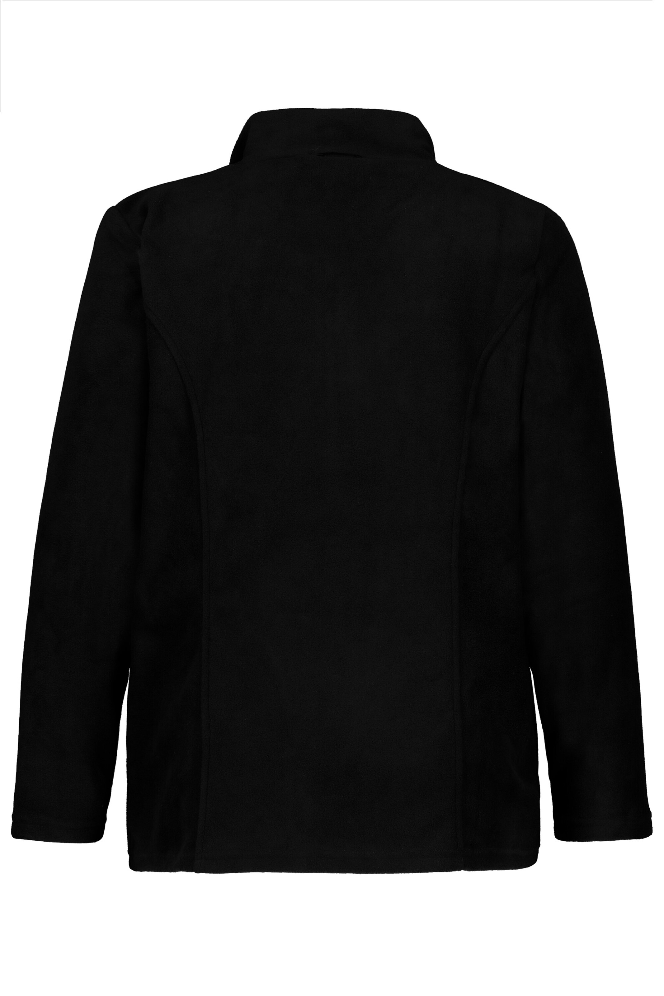 Ulla Popken Fleece jas in Zwart