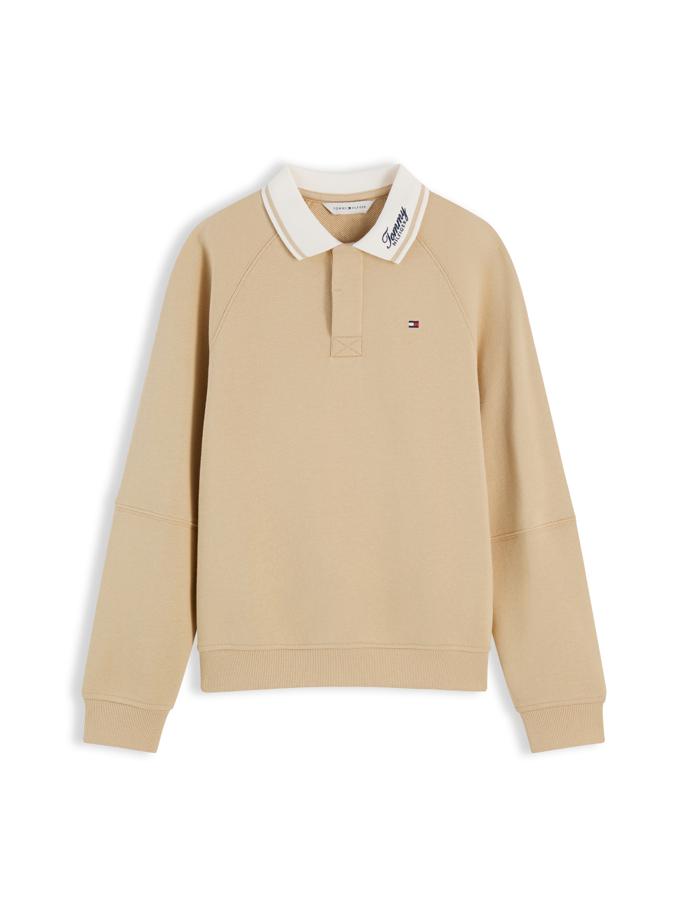 TOMMY HILFIGER Sweatshirt i beige: framsida