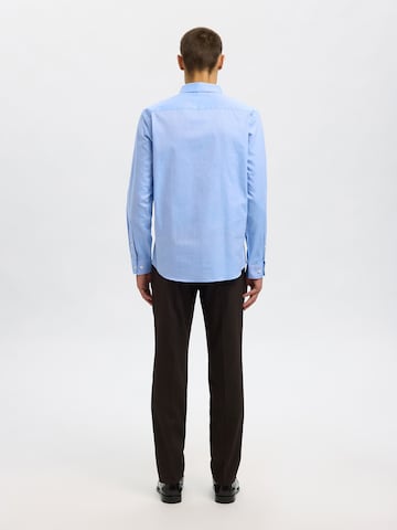 SELECTED Slim fit Button Up Shirt 'SLHSLIMCLARK' in Blue