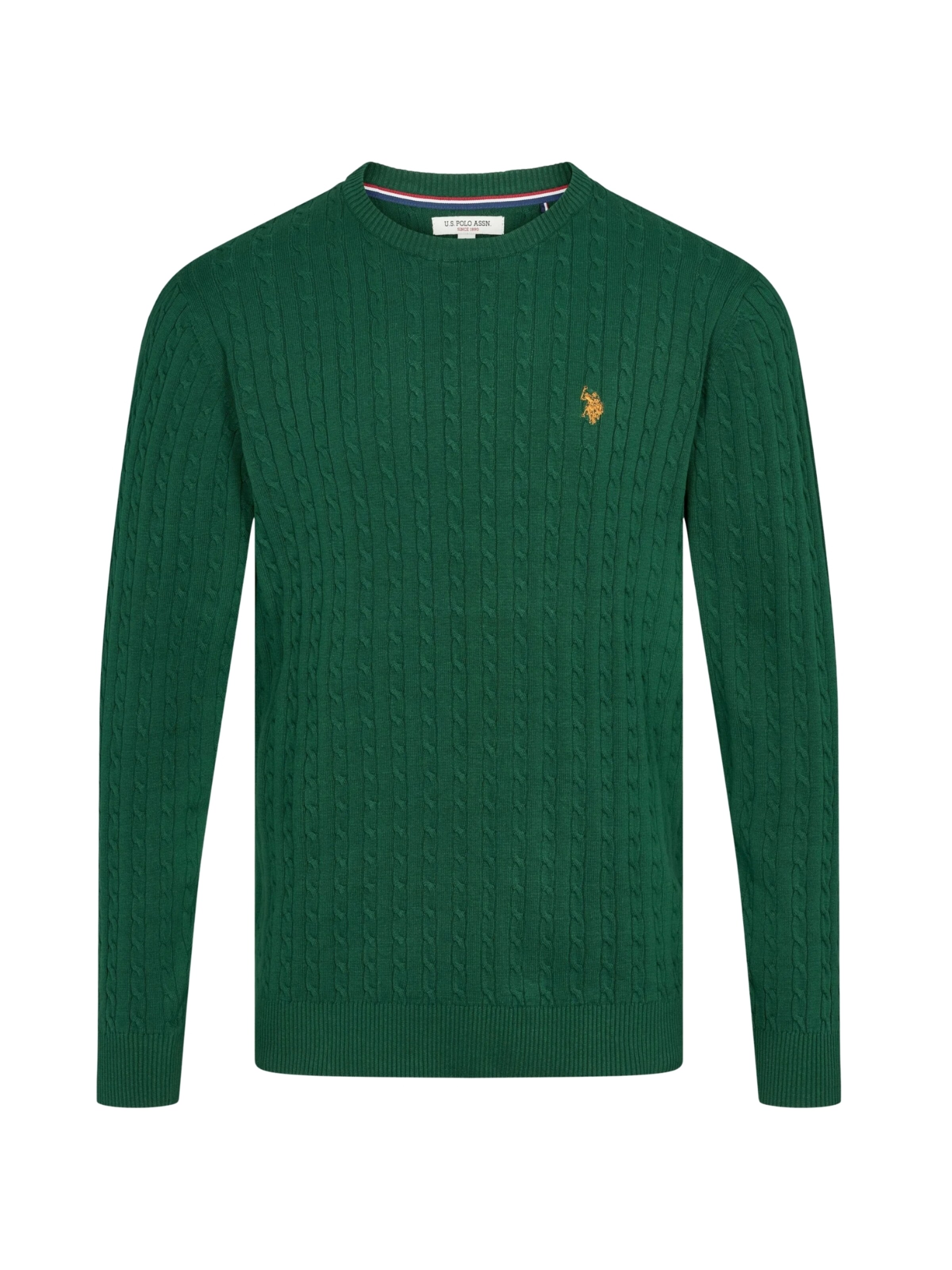 U.S. POLO ASSN. Pullover 'Mads' in Grün: Vorderseite