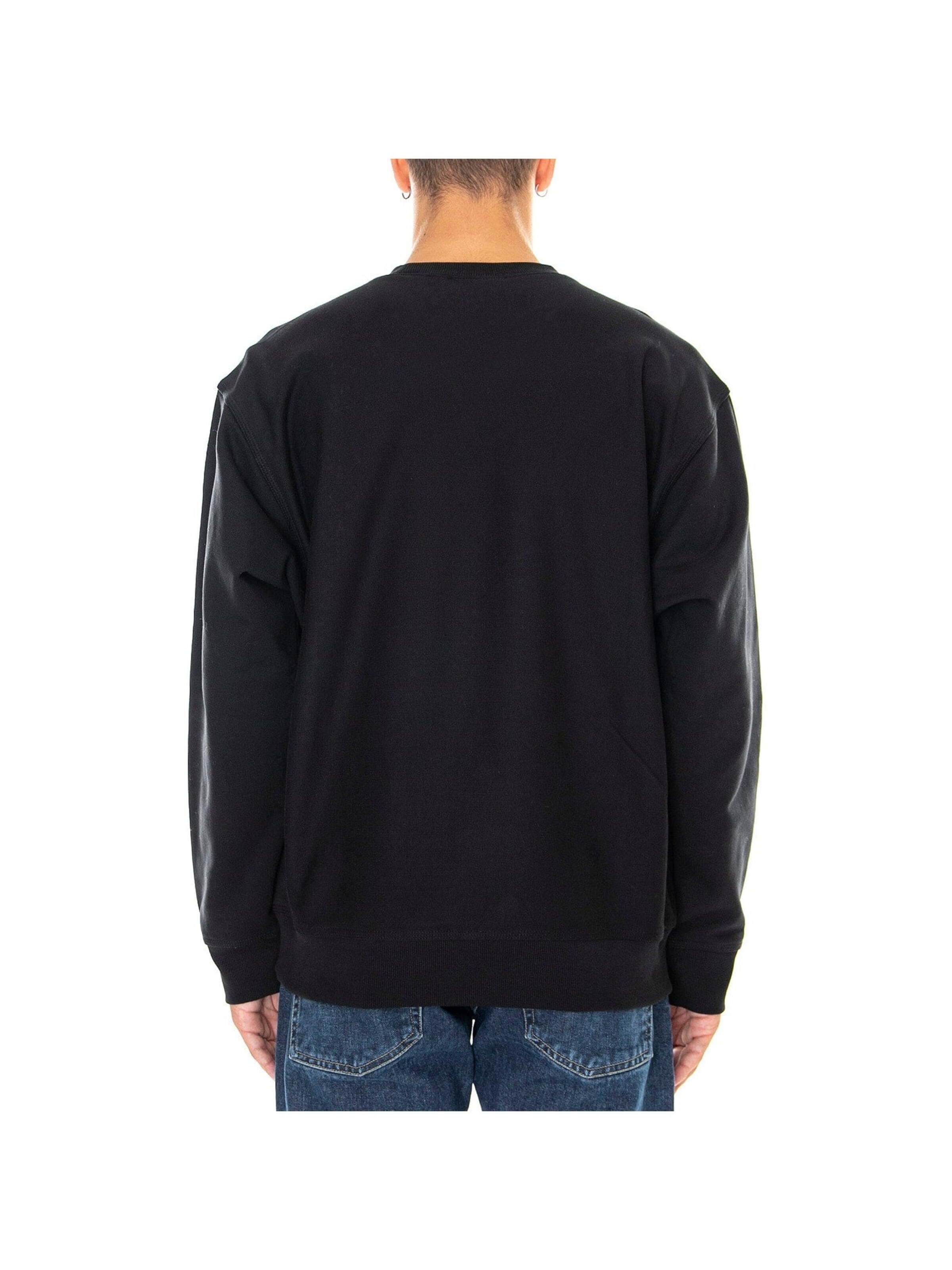Carhartt WIP Sweatshirt 'AMERICAN SCRIPT SWEAT BLACK' in Zwart