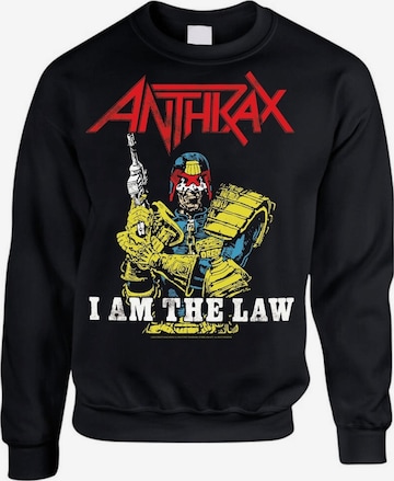 Sweat-shirt 'Anthrax I am The Law' Rockshirts en noir : devant