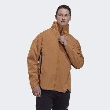 ADIDAS TERREX Outdoor jacket 'MYSHELTER' in Brown: front