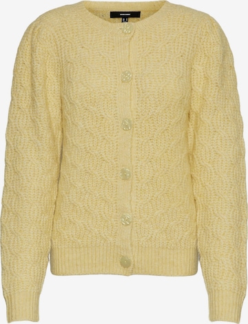 VERO MODA - Casaco de malha 'Bella' em amarelo: frente