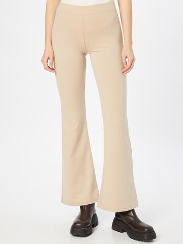 Flared Pantaloni 'Fever' di ONLY in beige: frontale