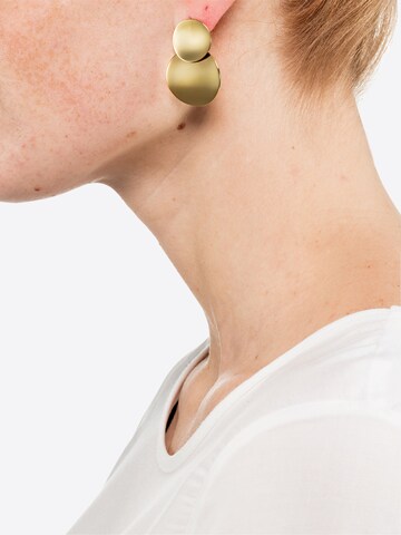Boucles d'oreilles 'Levke' Heideman en or : devant