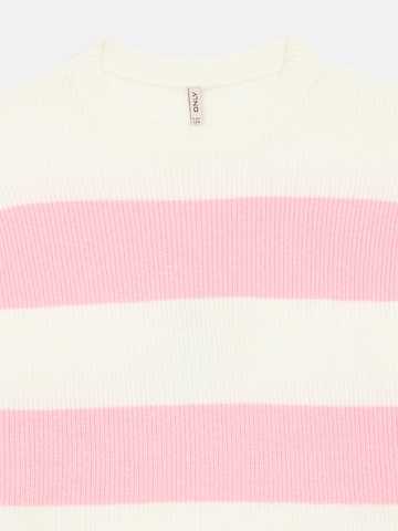 ONLY GIRLS Pulóver 'KOGFRANCA' - fehér