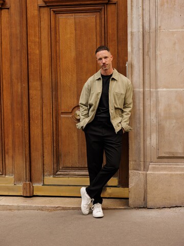 Regular Pantalon à plis 'Justus' DAN FOX APPAREL en noir