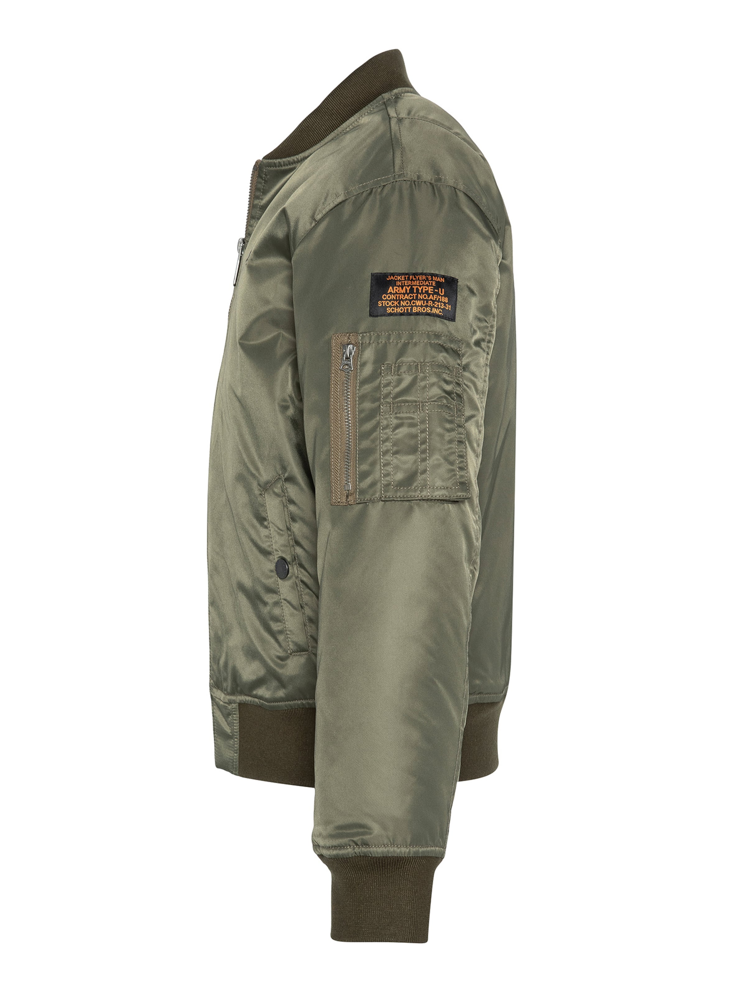 Veste mi-saison Schott NYC en vert