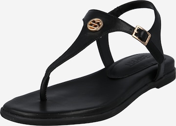 ESPRIT T-Bar Sandals in Black: front