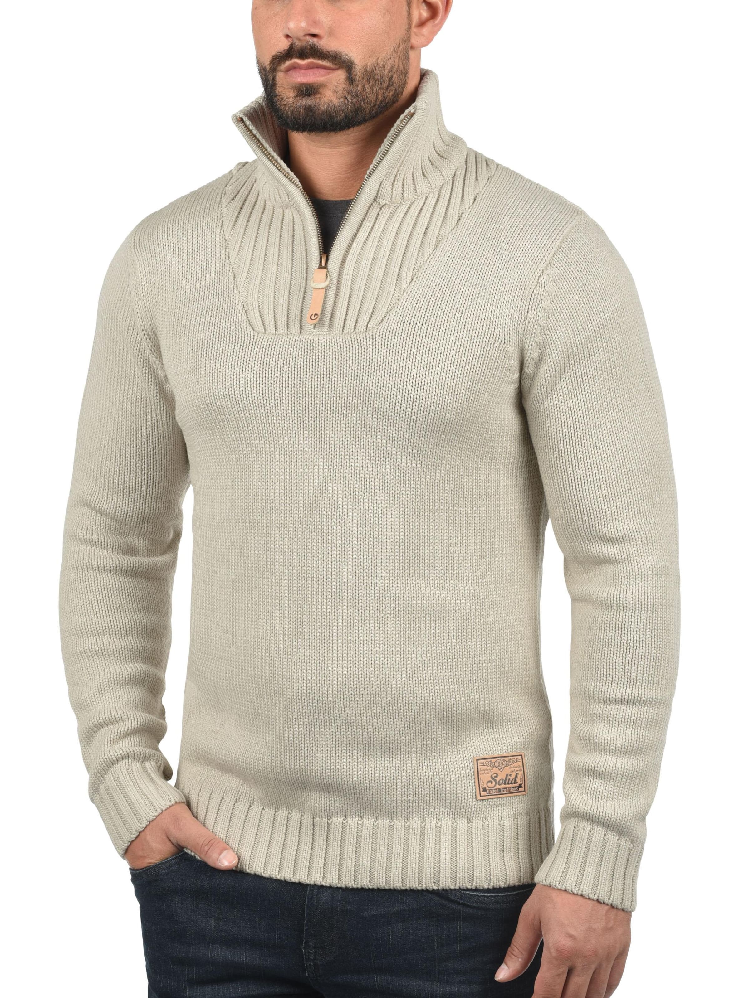 !Solid - Pullover 'Petro' em cinzento