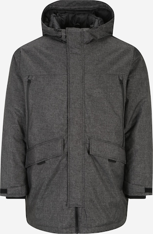 Jack & Jones Plus Winter Jacket in Grey: front