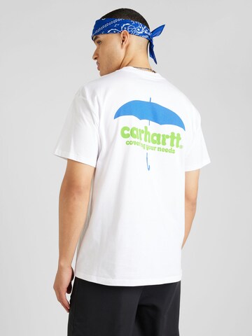 Carhartt WIP Тениска 'Cover' в бяло: отпред