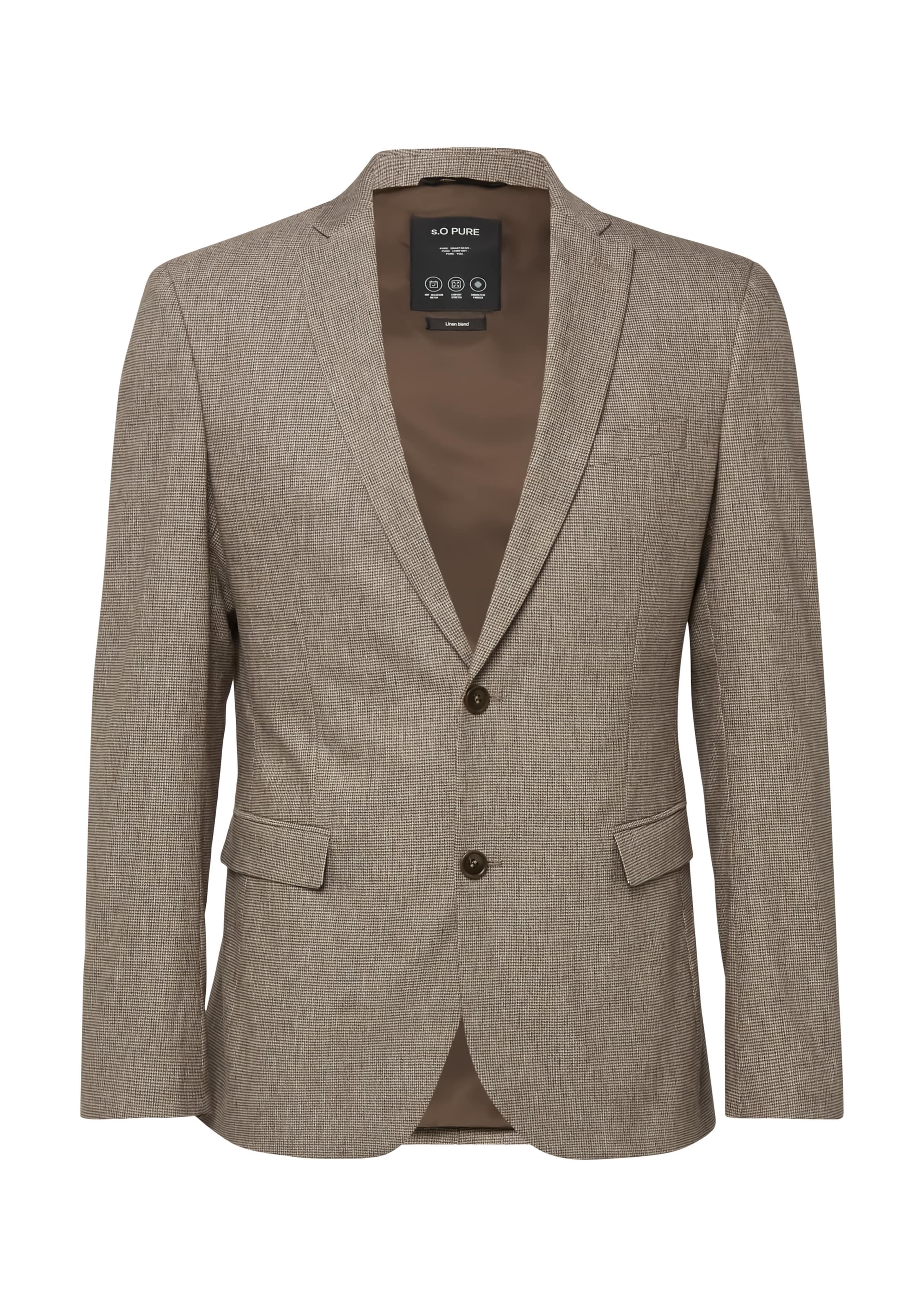 s.Oliver Veste de costume ' S.OPURE ' en noisette, Vue avec produit