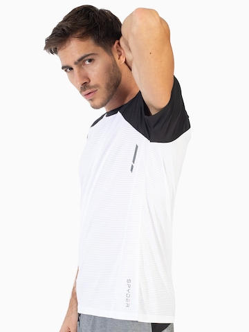 T-Shirt fonctionnel Spyder en blanc