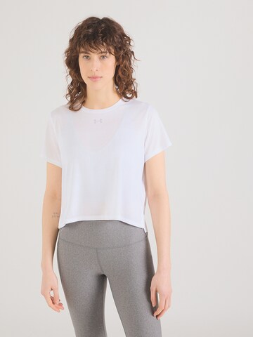 UNDER ARMOUR Performance Shirt 'Velociti' in White: front