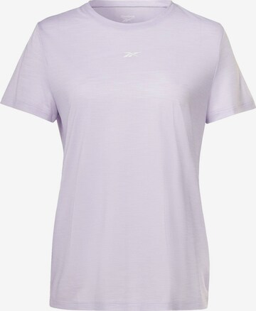 Reebok Funkční tričko – fialová: přední strana