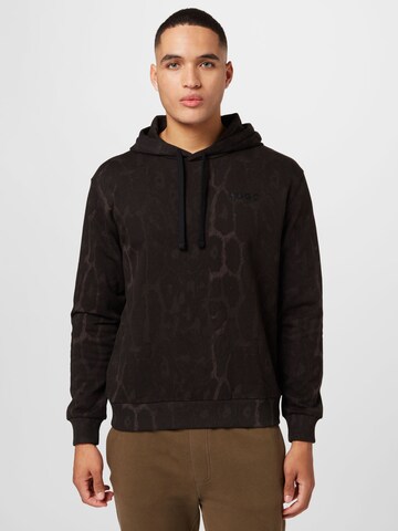 HUGO - Sweatshirt 'Dag' em preto: frente