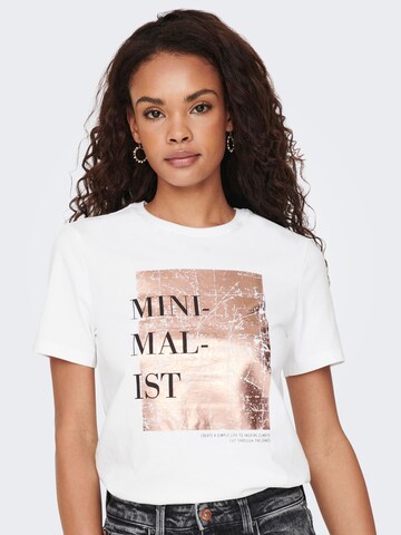 ONLY T-Shirt 'DIANE' in Weiß