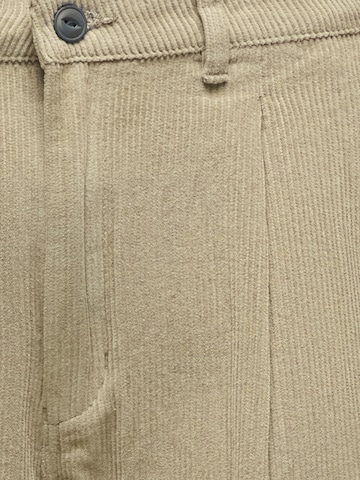 Only & Sons Loose fit Pleat-front trousers 'ONSTOBY' in Brown