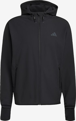 Giacca sportiva 'D4T' di ADIDAS PERFORMANCE in nero: frontale