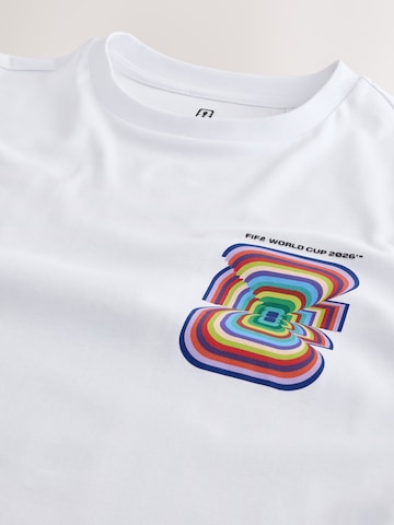 Tricou 'Football World Cup' de la Next pe alb