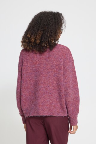 ICHI Knit cardigan 'IHBelablue' in Pink