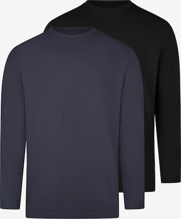 Ragman Shirt 'Basic' in Blau: Vorderseite