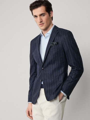 Hackett London Slim Fit Sakko 'Flan' in Blau